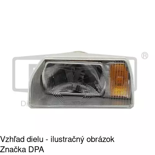 Hlavný reflektor POLCAR 690009-E
