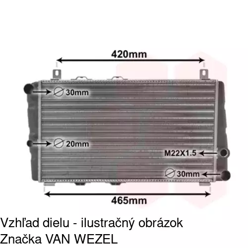 Chladiče vody 691008-1 /POLCAR/ - obr. 4