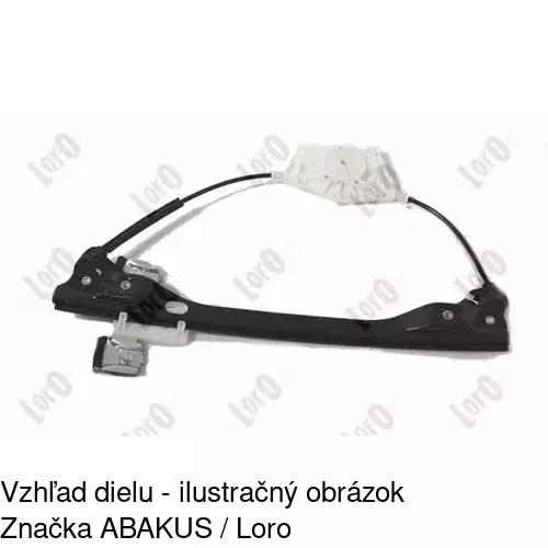 Mechanizmus sťahovania okna elektrický bez motora 6915PSG1 /POLCAR/ - obr. 5