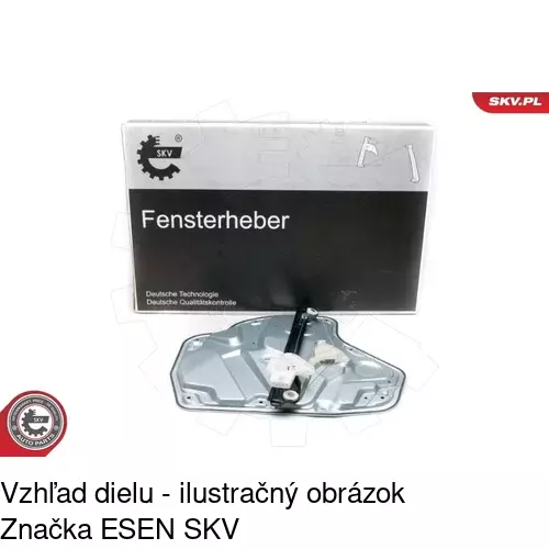 Mechanizmus sťahovania okna elektrický bez motora 6922PSG7 /POLCAR/ - obr. 5