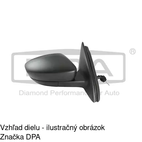 Vonkajšie zrkadlo 69B1524M /POLCAR/ - obr. 2