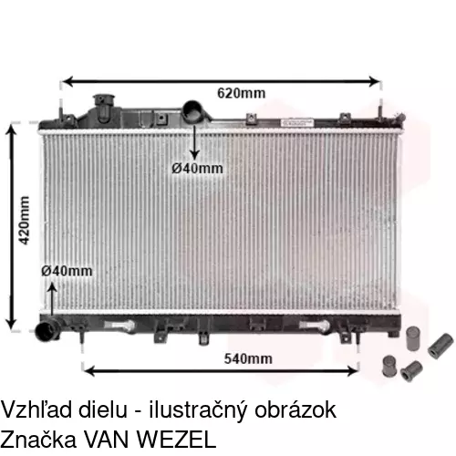 Chladiče vody 720808-3 /POLCAR/ - obr. 2