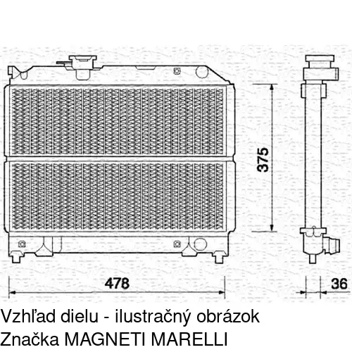 Chladiče vody 7403081K /POLCAR/ - obr. 1