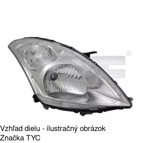 Hlavný reflektor 741509-E /POLCAR/ - obr. 2