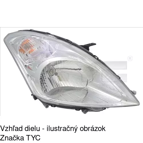 Hlavný reflektor 741510-E /POLCAR/ - obr. 1