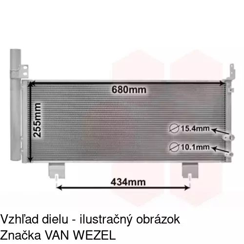 Chladiče klimatizácie 80E1K8C1 /POLCAR/ - obr. 1