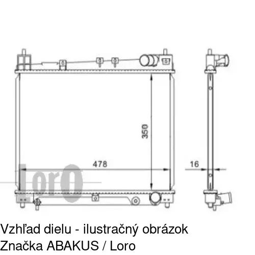 Chladiče vody 810308-3 /POLCAR/ - obr. 3