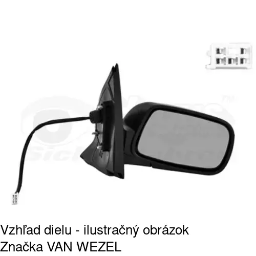 Vonkajšie zrkadlo 8104524M /POLCAR/ - obr. 5