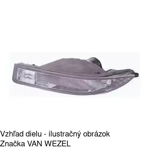 Hmlové svetlo - predné 8114291E /POLCAR/