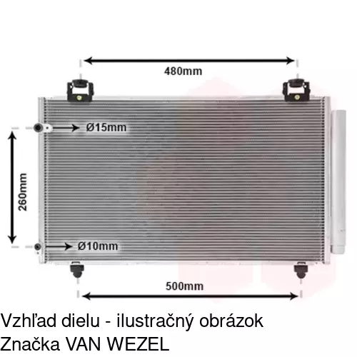 Chladiče klimatizácie 8114K83K /POLCAR/ - obr. 2