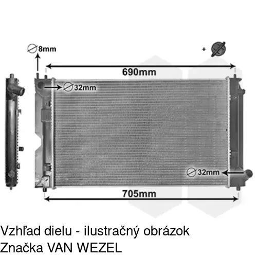 Chladiče vody 8115083X /POLCAR/ - obr. 1
