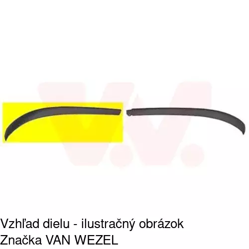 Spojler predného nárazníka 811625-2 /POLCAR/ - obr. 1