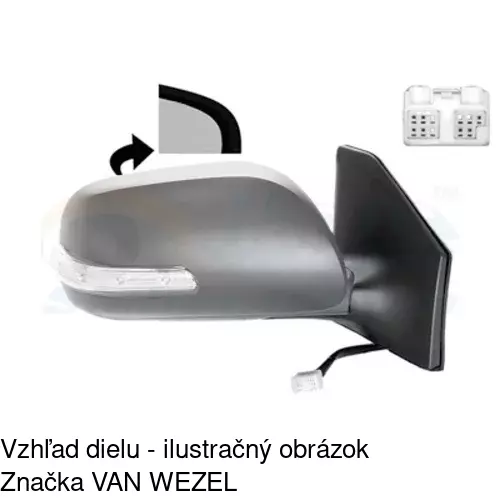 Vonkajšie zrkadlo 8126524E /POLCAR/ - obr. 4