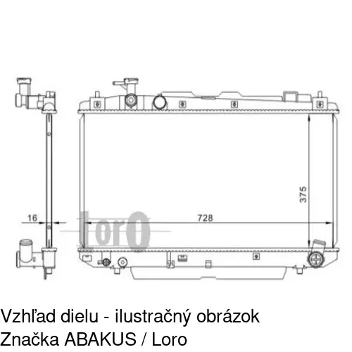 Chladiče vody 814608-3 /POLCAR/ - obr. 2