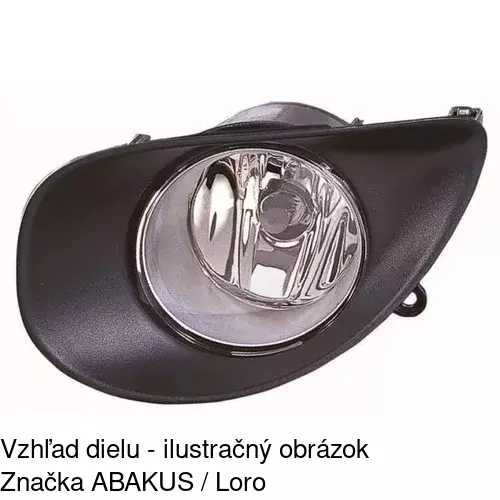 Hmlové svetlo - predné 81C230-E /POLCAR/ - obr. 4