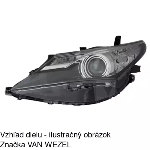 Hlavný reflektor 81C309-E /POLCAR/ - obr. 2