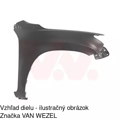 Predný blatník 81X102 /POLCAR/