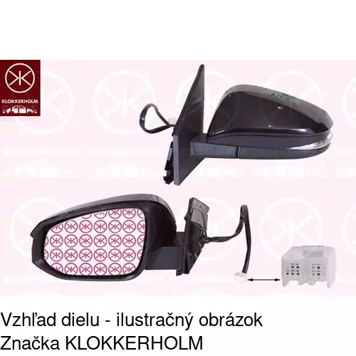 Vonkajšie zrkadlo POLCAR 81X2514M
