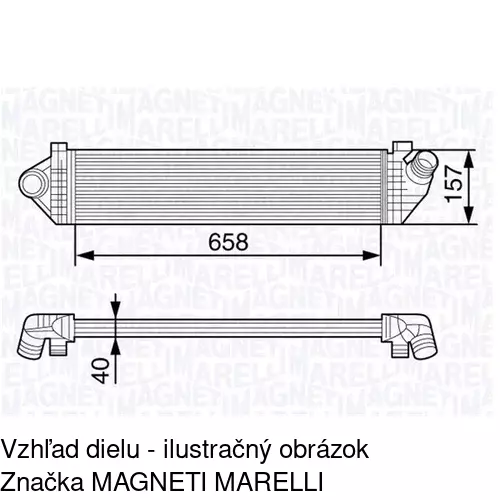 Chladiče vzduchu (Intercoolery) 9042J8-1 /POLCAR/ - obr. 3