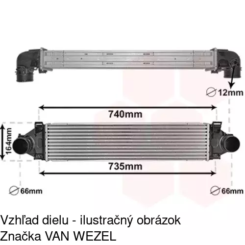Chladiče vzduchu (Intercoolery) 9062J81X /POLCAR/ - obr. 3