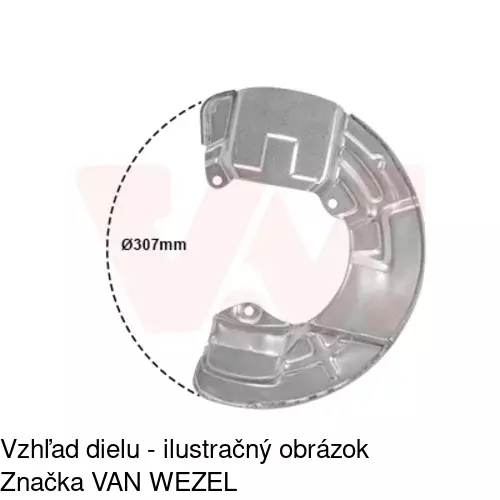 Brzdovy štít 9080OT-2 /POLCAR/ - obr. 4