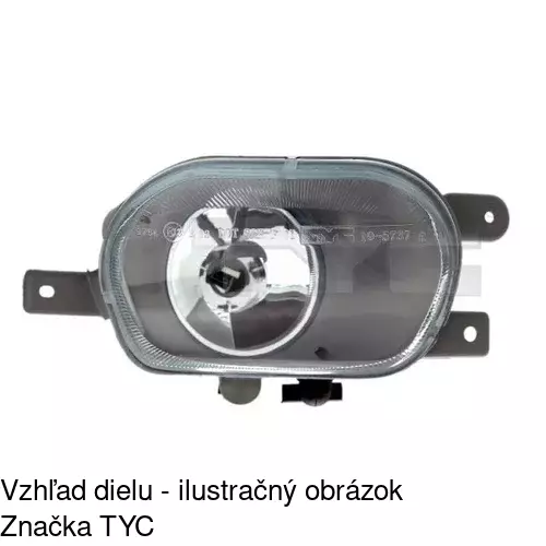 Hmlové svetlo - predné POLCAR 9090300E
