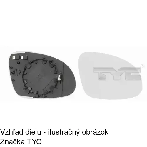Vonkajšie zrkadlo POLCAR 9515515E