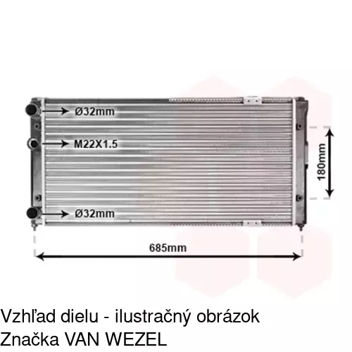 Chladiče vody 952408-7 /POLCAR/ - obr. 2
