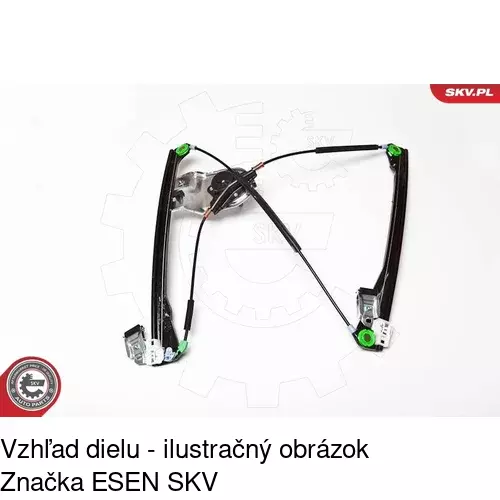 Manuálny mechanizmus okna dverí 9524PSM5 /POLCAR/ - obr. 3
