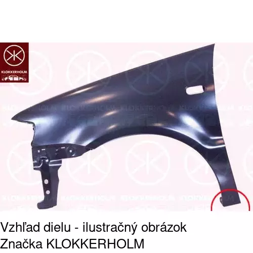 Predný blatník POLCAR 952502-1