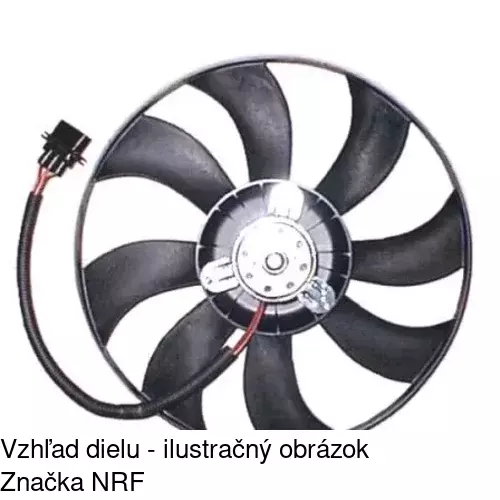Ventilátor bez krytu / podpery 952523U1 /POLCAR/ - obr. 2