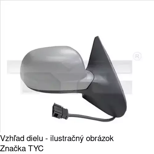 Vonkajšie zrkadlo 9525524E /POLCAR/ - obr. 2