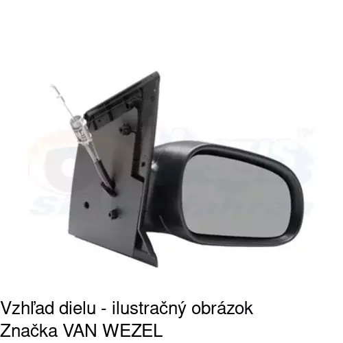 Rám vonkajšieho zrkadla 953055TM /POLCAR/ - obr. 3