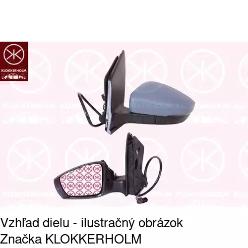 Rám vonkajšieho zrkadla 953354PM /POLCAR/ - obr. 2
