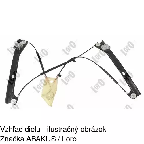 Mechanizmus sťahovania okna elektrický bez motora 9533PSG6E /POLCAR/ - obr. 3