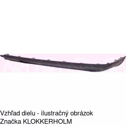 Spojler predného nárazníka POLCAR 953725-1