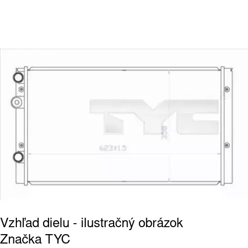 Chladiče vody 953808A6 /POLCAR/