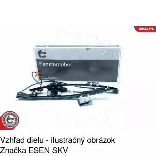 Manuálny mechanizmus okna dverí 9538PSM2 /POLCAR/ - obr. 5