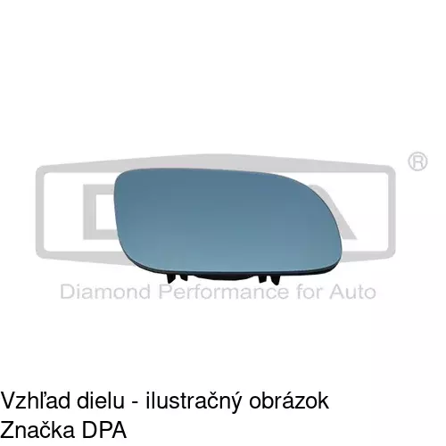 Sklo vonkajšieho zrkadla s držiakom 9541558E /POLCAR/ - obr. 5