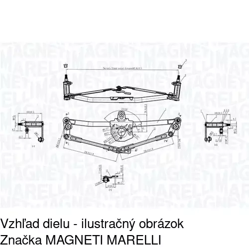 Náhon stieračov bez motora 9541MWP1 /POLCAR/ - obr. 3