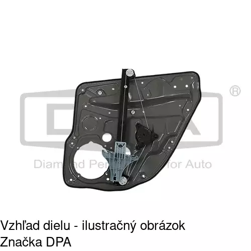 Mechanizmus sťahovania okna elektrický bez motora 9541PSG5 /POLCAR/ - obr. 1