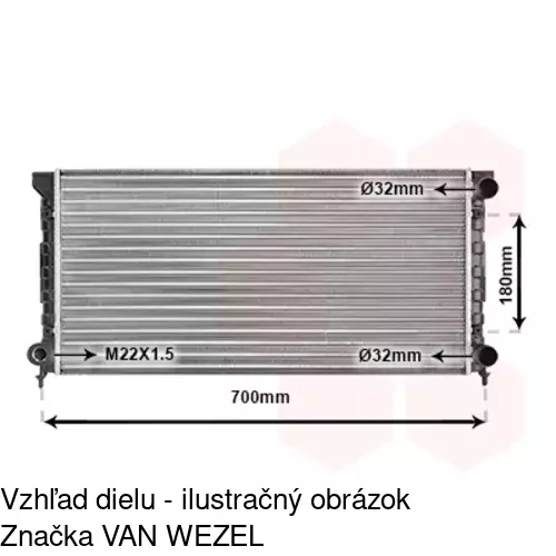 Chladiče vody 954608-3 /POLCAR/ - obr. 5
