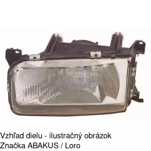 Hlavný reflektor 954609-E /POLCAR/ - obr. 2