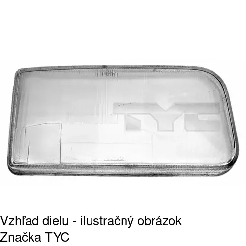 Sklo reflektora 9546121E /POLCAR/