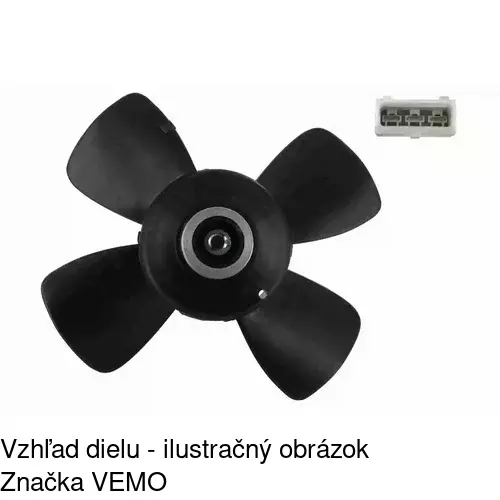 Ventilátor bez krytu / podpery 954623U3 /POLCAR/ - obr. 2
