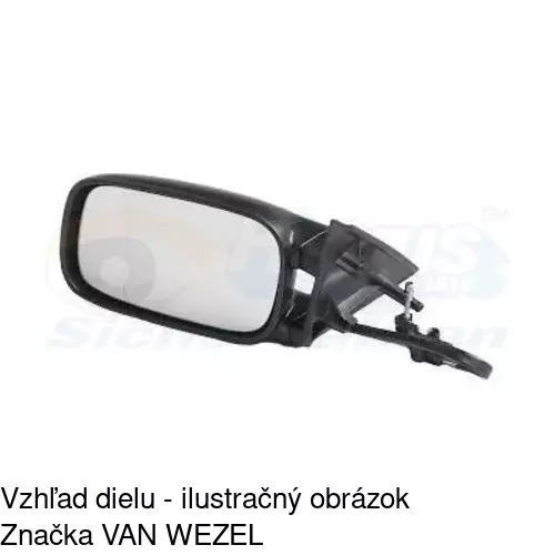 Sklo vonkajšieho zrkadla s držiakom 9546542E /POLCAR/ - obr. 5