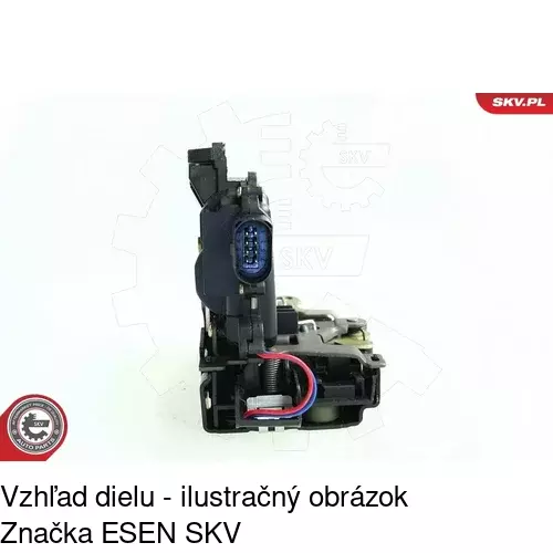 Vnútorná zámka dverí 9548ZC-1 /POLCAR/ - obr. 5