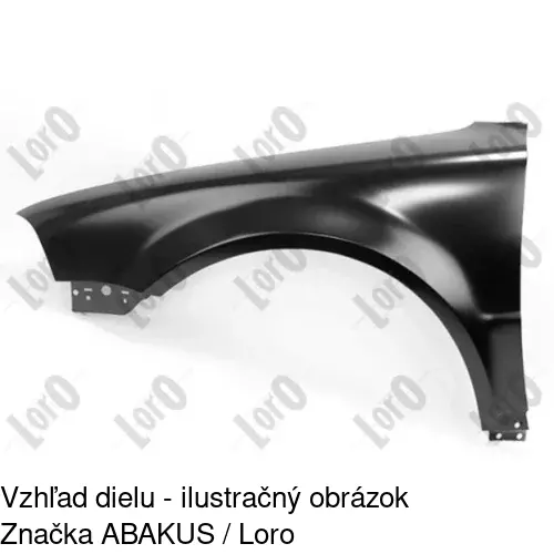 Predný blatník 9549011J /POLCAR/ - obr. 1