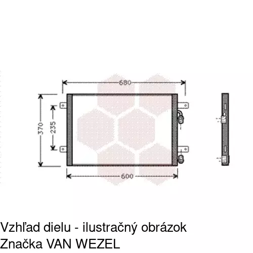 Chladiče klimatizácie 9550K8C2 /POLCAR/ - obr. 4