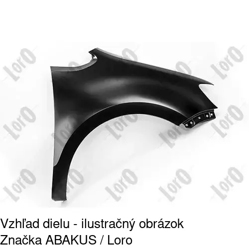 Predný blatník POLCAR 955202